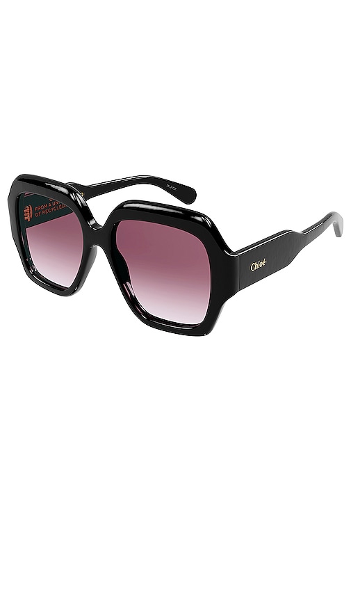 Chloé 56mm Square Sunglasses In Black