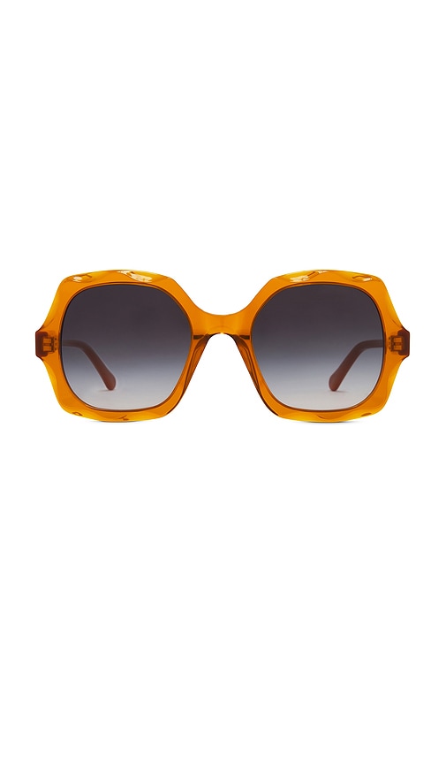 Square Sunglasses in Orange.
