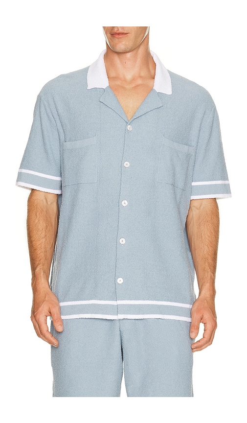 Che Armando Knitted Shirt In Powder Blue