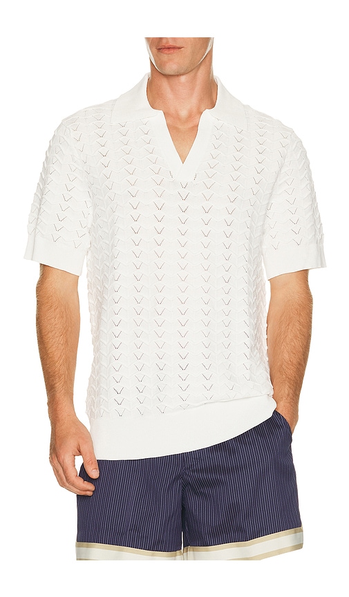 Che Ripple Polo In White
