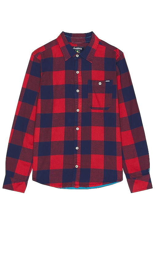 Chubbies The Slumberjack Flannel Shirt In Red