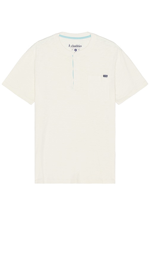 Chubbies The Slice Of Life Henley Shirt In Off White