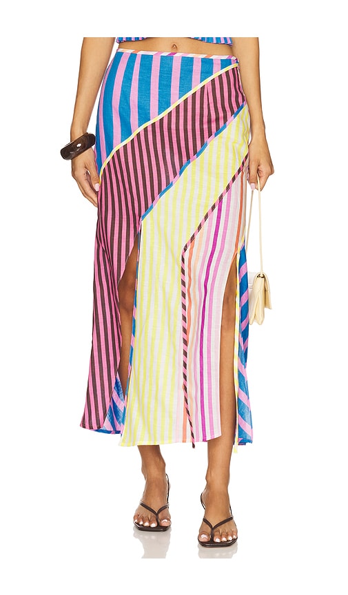 Souci Skirt in Blue,Pink. - size S (also in L, M, XS)