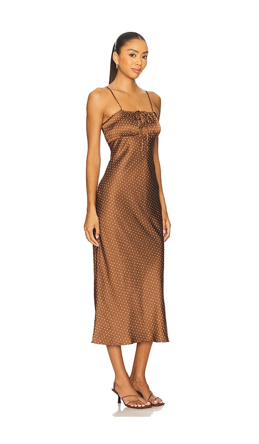 Ciao Lucia Leo Dress In Brown
