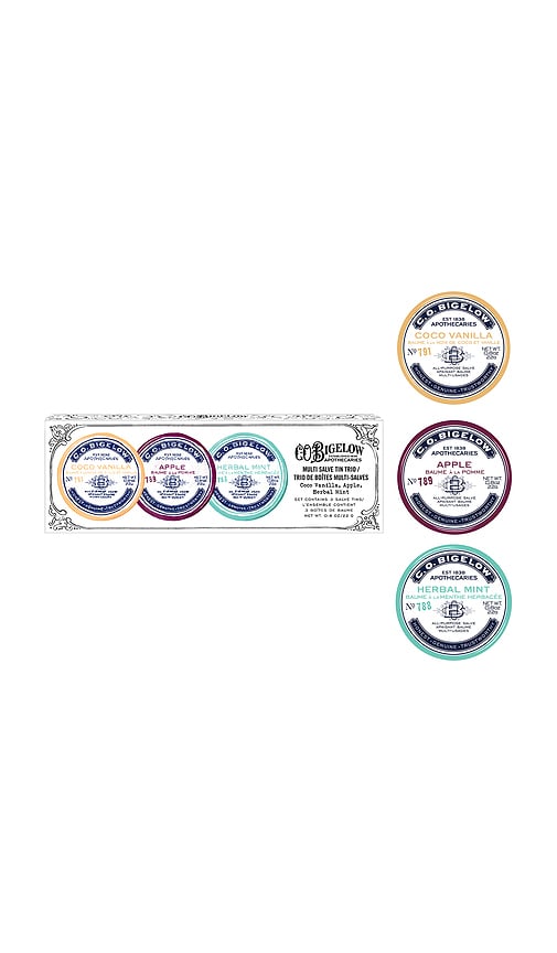C.o. Bigelow Lip Salve Tin Trio