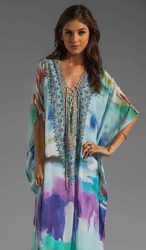 Long Lace Up Kaftan