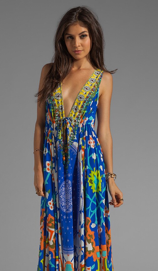 Road to Nowhere V Neck Drawstring Maxi