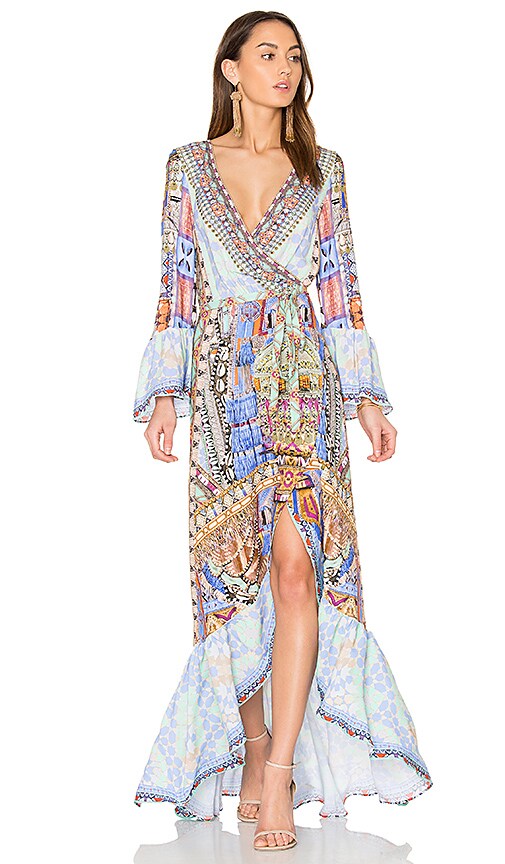 camilla wrap dress