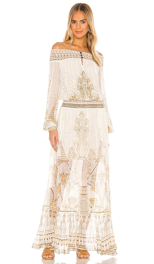 white camilla dress