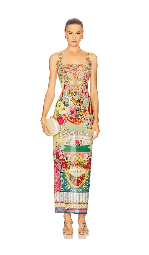 Camilla Square Neck Long Dress