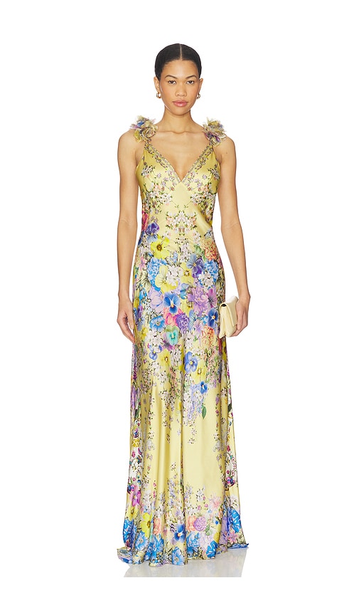 Camilla Bias Slip Dress With Back Frill