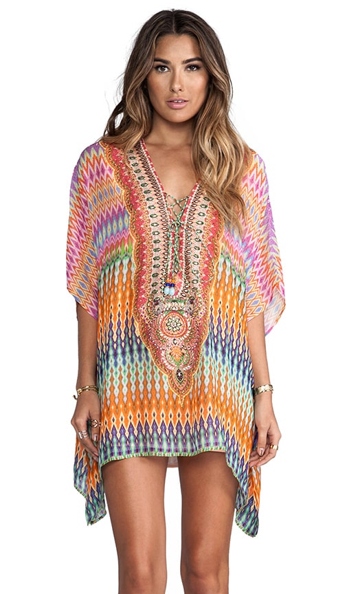 Short Lace Up Kaftan