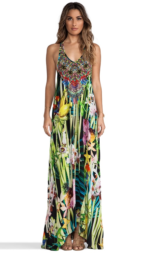 V Neck Racer Back Dress