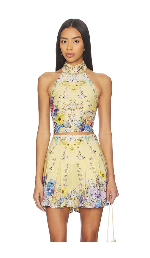 Camilla Halter Tie Back Top