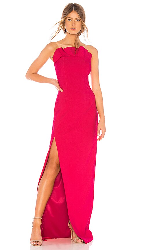 Cinq a Sept Ruffle Dress in Camilla Red REVOLVE