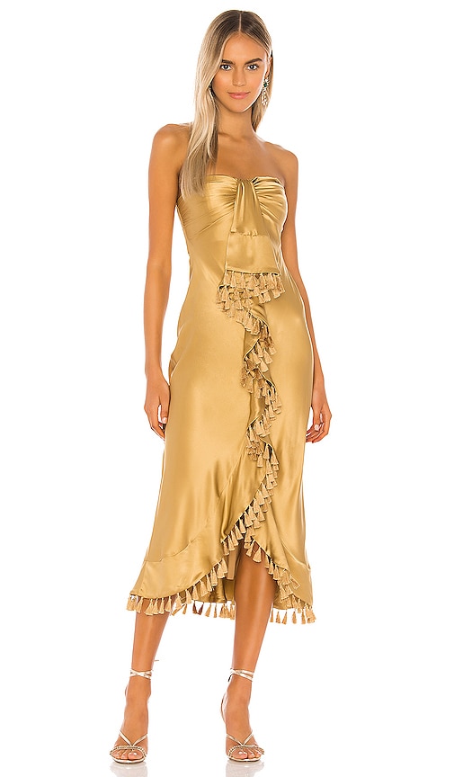 Cinq a Sept Elise Dress in Gold | REVOLVE