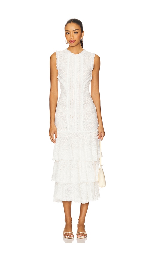 Maceio Dress in White. - size 8 (also in 0, 10, 2, 4, 6)