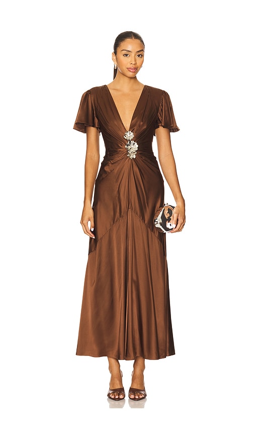 Kordyn Dress in Brown. - size 0 (also in 2, 4, 6) - Cinq a Sept - Modalova