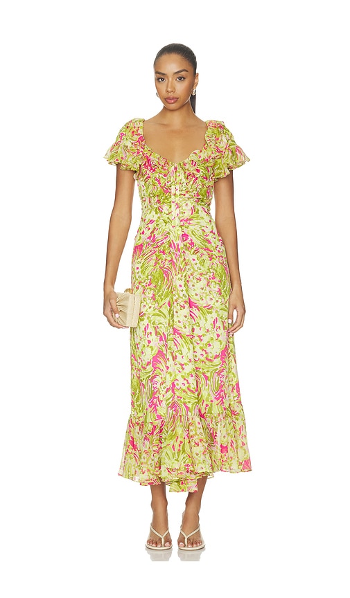 Cinq a Sept Daisy Swirl Ivey Dress