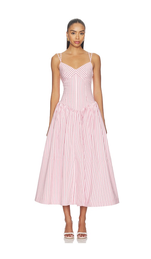 Cinq a Sept Rose Stripe Dagna Dress