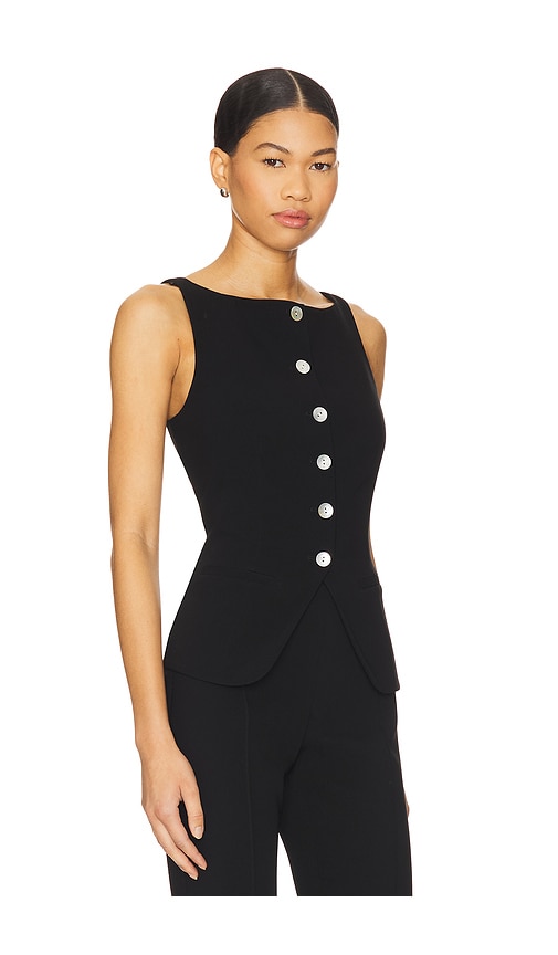 Cinq À Sept Lemonis Vest In Black