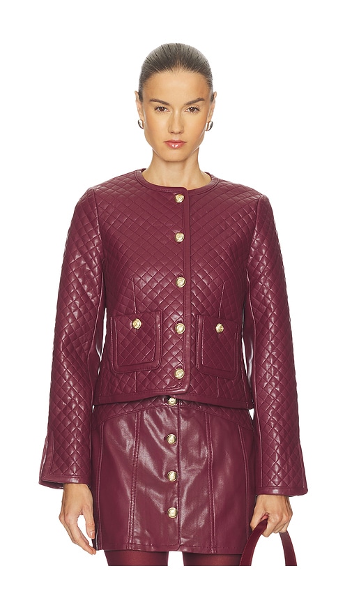 Cinq a Sept Faux Leather Brooke Jacket