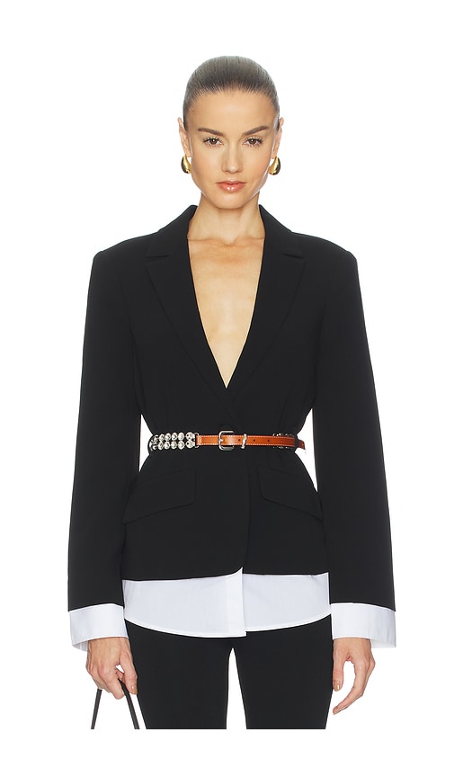 Cinq a Sept Vittoria Jacket in Black. Size 0. Also in 2, 6, 10.