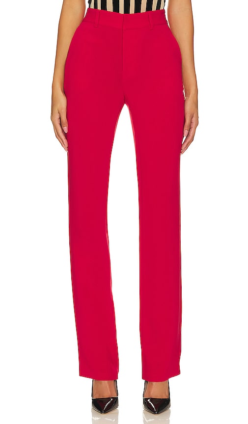 Cinq a Sept Kerry Pant in Warm Cranberry