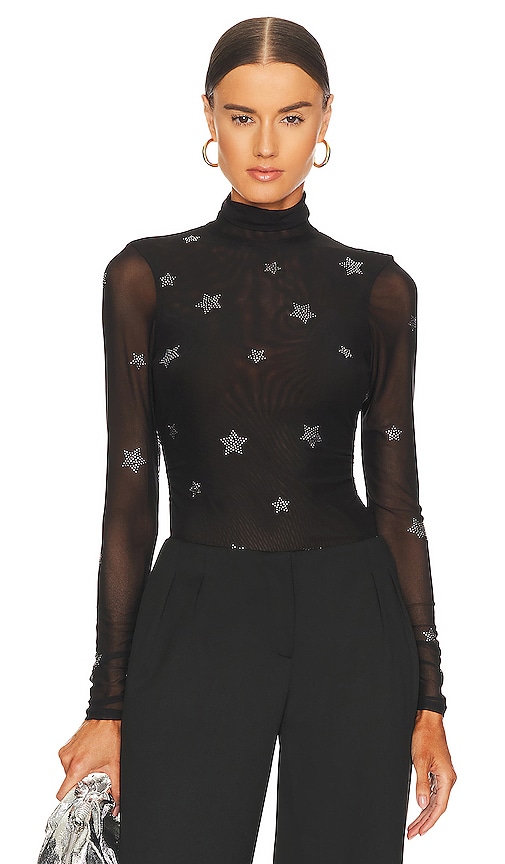 Bardot Vezza Lace Bodysuit in Black