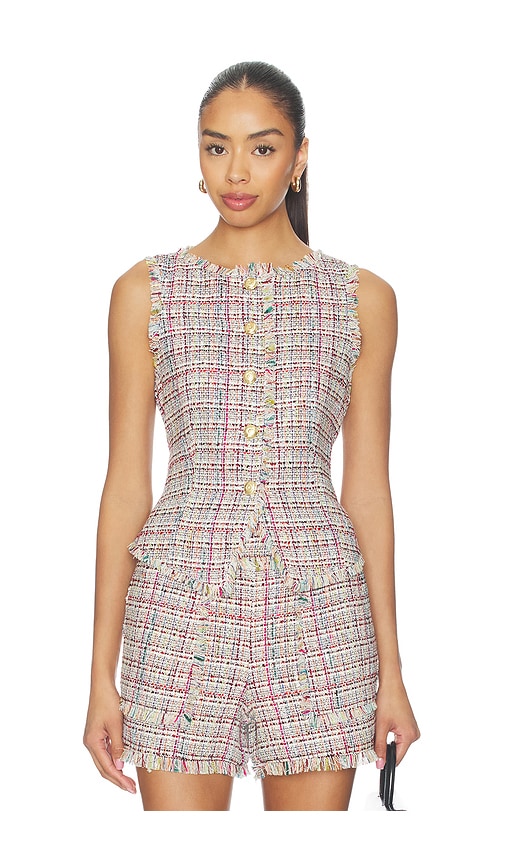 Cinq a Sept Wildflower Tweed Camen Vest