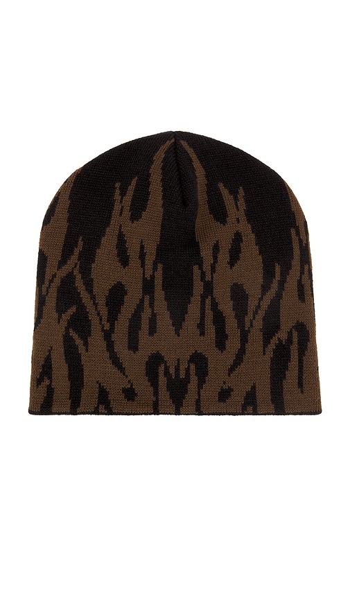 Coney Island Picnic Intarsia Beanie In Brown