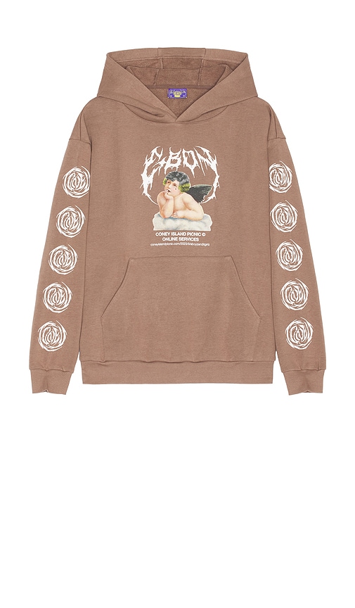 Shop Coney Island Picnic Angel Hoodie In Brown