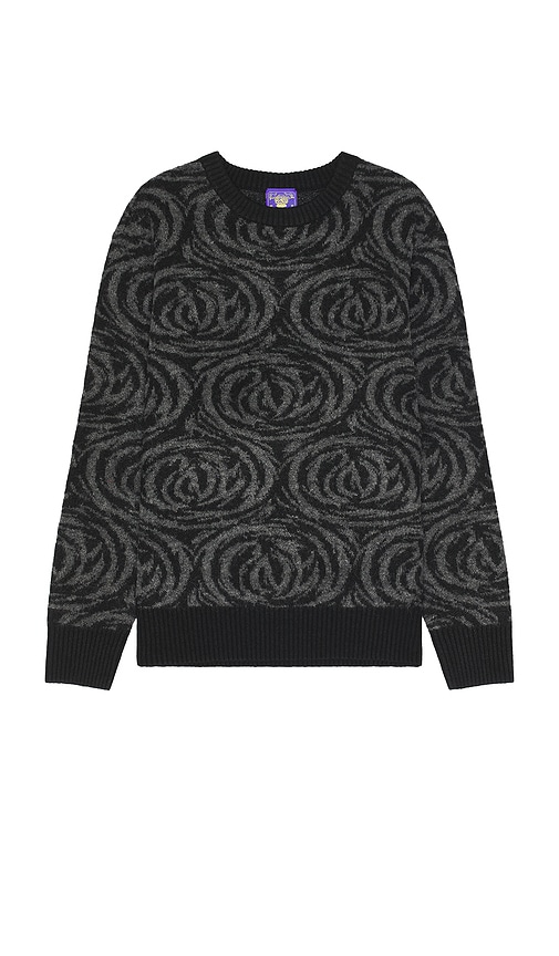 Shop Coney Island Picnic Intarsia Crew Neck Sweater In Black