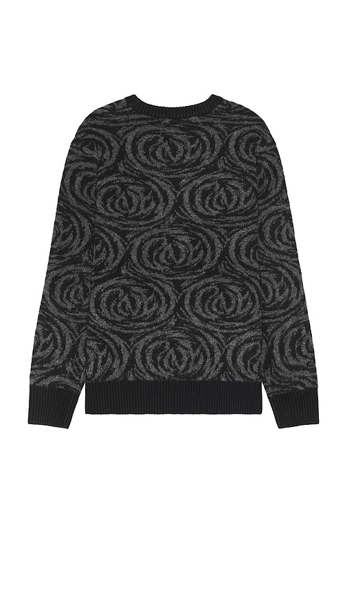 Shop Coney Island Picnic Intarsia Crew Neck Sweater In Black