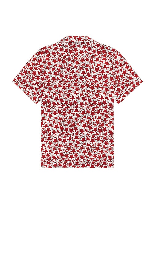 Shop Coney Island Picnic All Over Digital Camp Shirt In Red