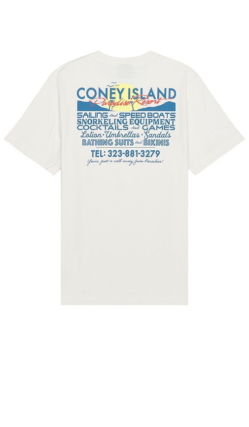 Coney Island Picnic Resort Tee In 云朵白