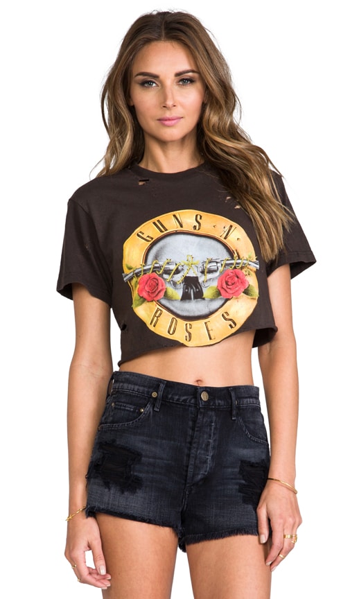 guns and roses graphic tee