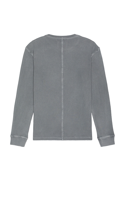 Citizen Of Humanity Waffle Crewneck Sweater In Gray