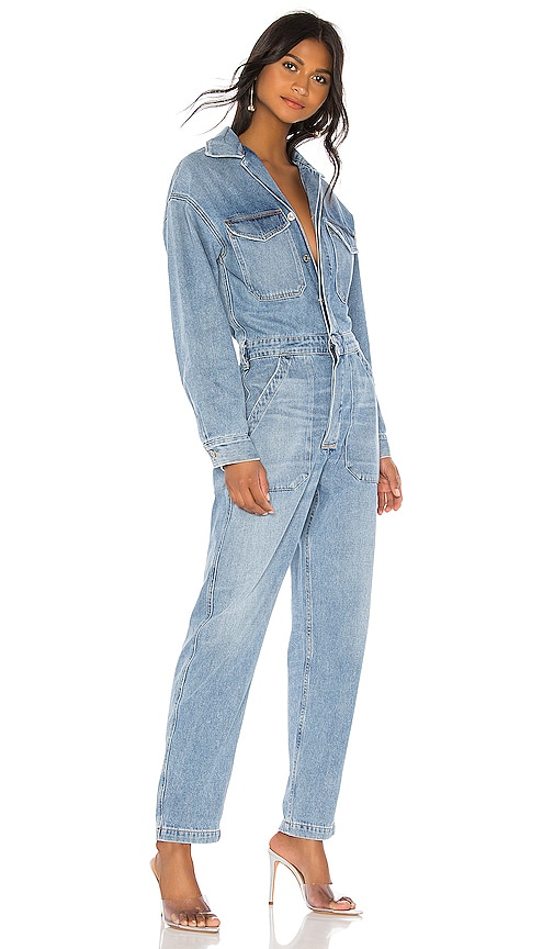 citizens of humanity marta denim jumpsuit