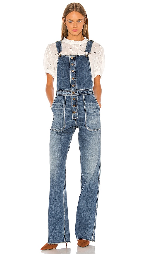 button front dungarees