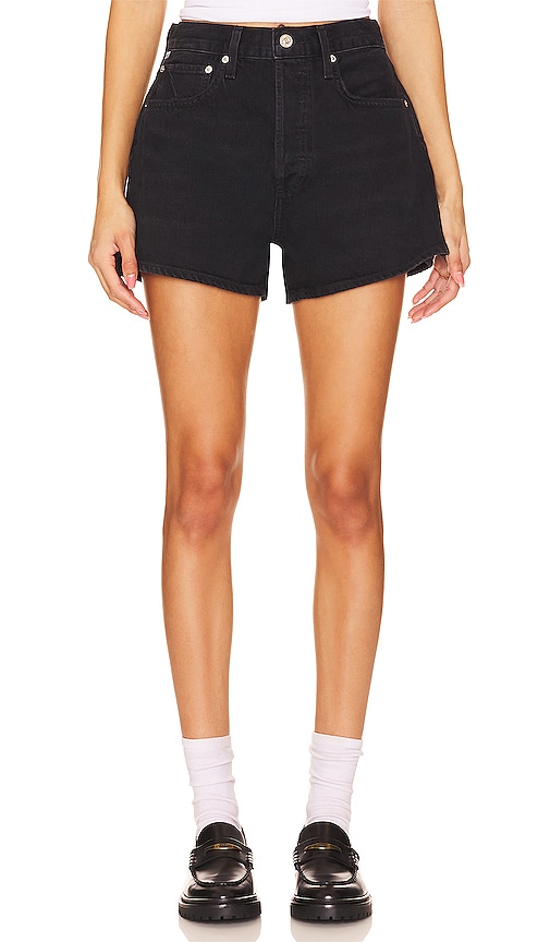 Shop Citizens Of Humanity Marlow Vintage Short In Black