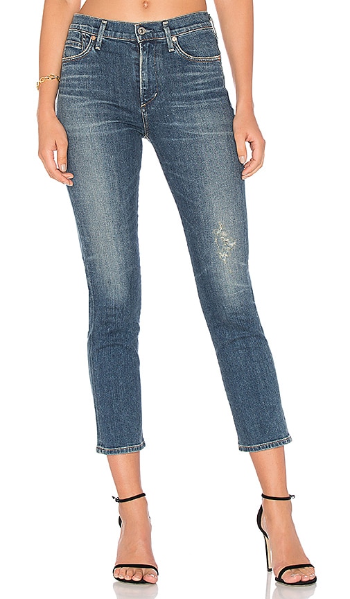 citizens of humanity cara high rise cigarette jeans