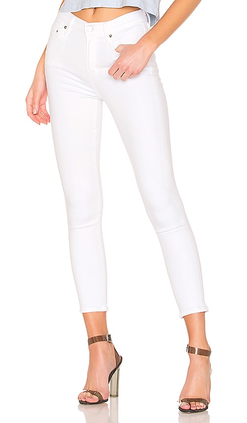 Citizens of Humanity Rocket Crop High Rise Skinny in White Sculpt