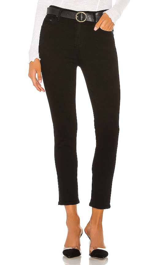 Citizens of Humanity Rocket Crop Mid Rise Skinny in Plush Black