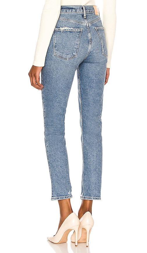  Citizens Of Humanity Charlotte High Rise Straight Jeans In Denim-medium. Size 23. Also In 25, 28, 29, 30, 31, 33, 34. 
