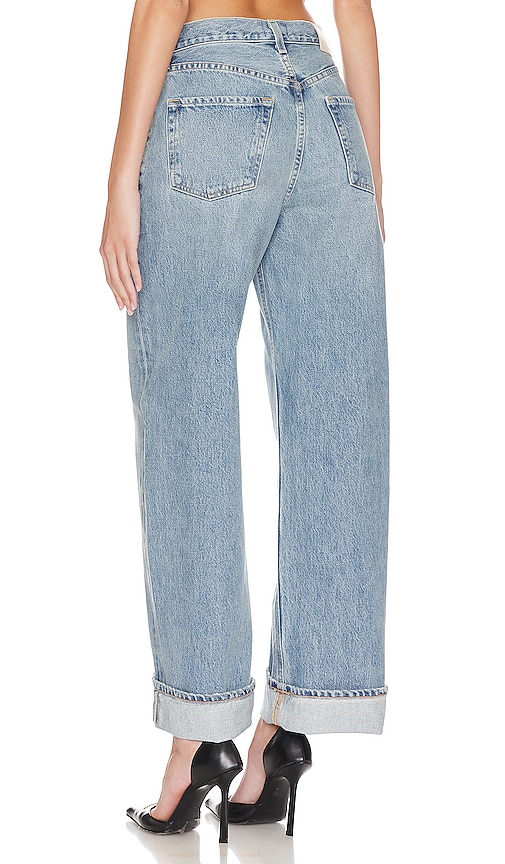  Citizens Of Humanity Hose Mit Baggy-passform In Cropped-länge Mit Saumumschlag Ayla In Baby Blue. Größe 31. Also In 32. 