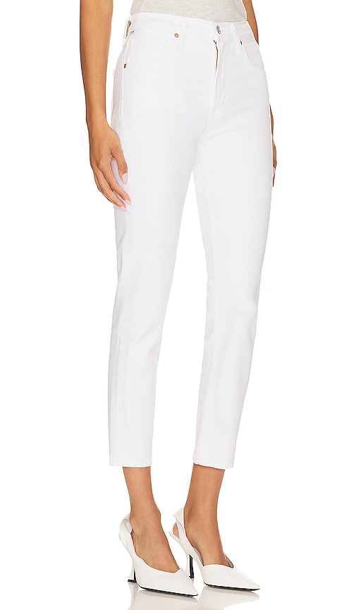 Shop Citizens Of Humanity Isola Straight Crop In White