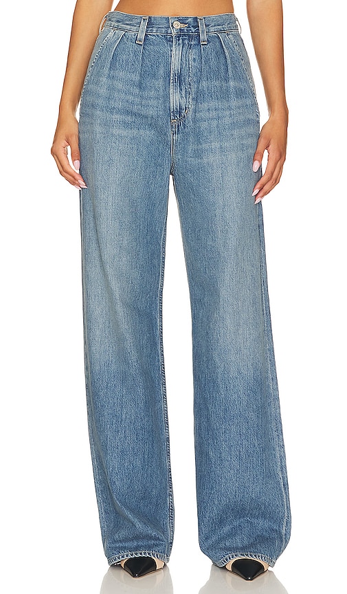 Citizens Of Humanity Maritzy Pleated Trouser Jeans In Blue