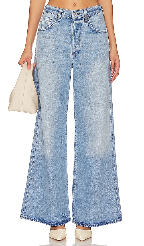 Citizens Of Humanity Paloma Distressed Wide-leg Jeans In Light Wash