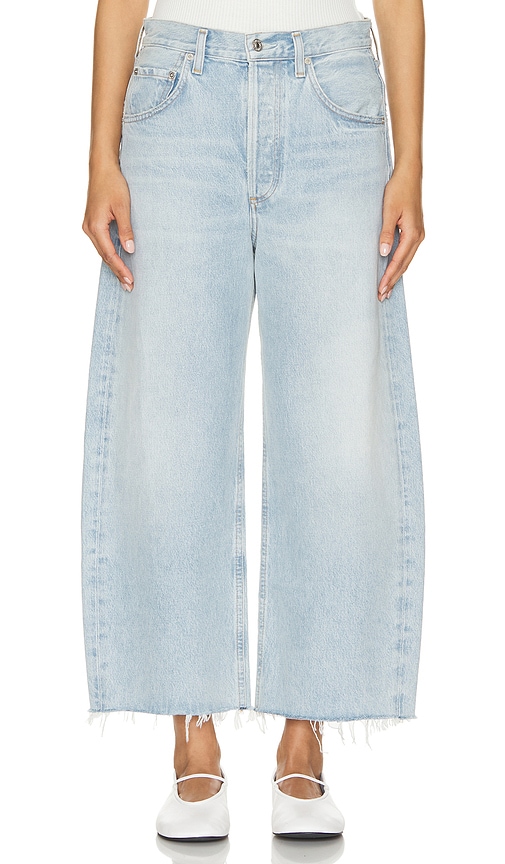 Shop Citizens Of Humanity Ayla Wide Leg Crop In Freshwater